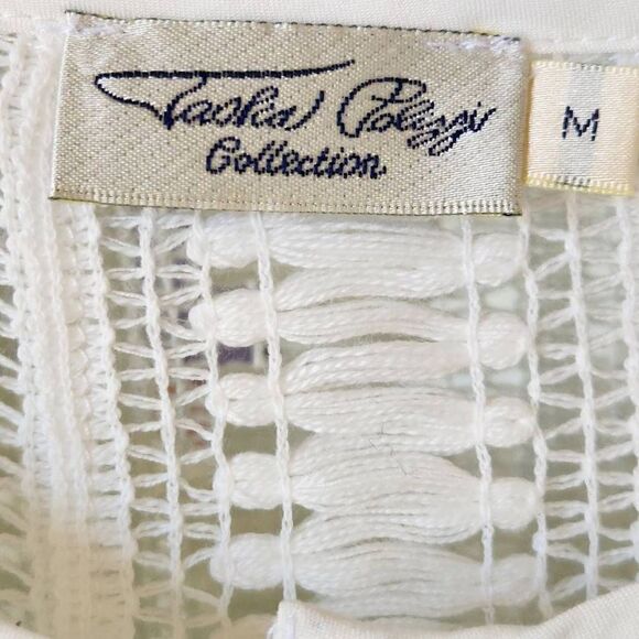 Tasha Polizzi Georgia white knit floral embroidered western boho relaxed romanti - Picture 6 of 9